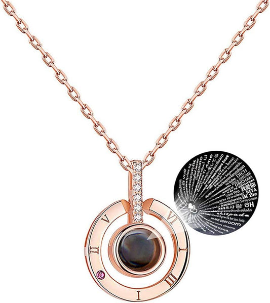 Collar amor eterno 100 idiomas │Lunara Jewels™️