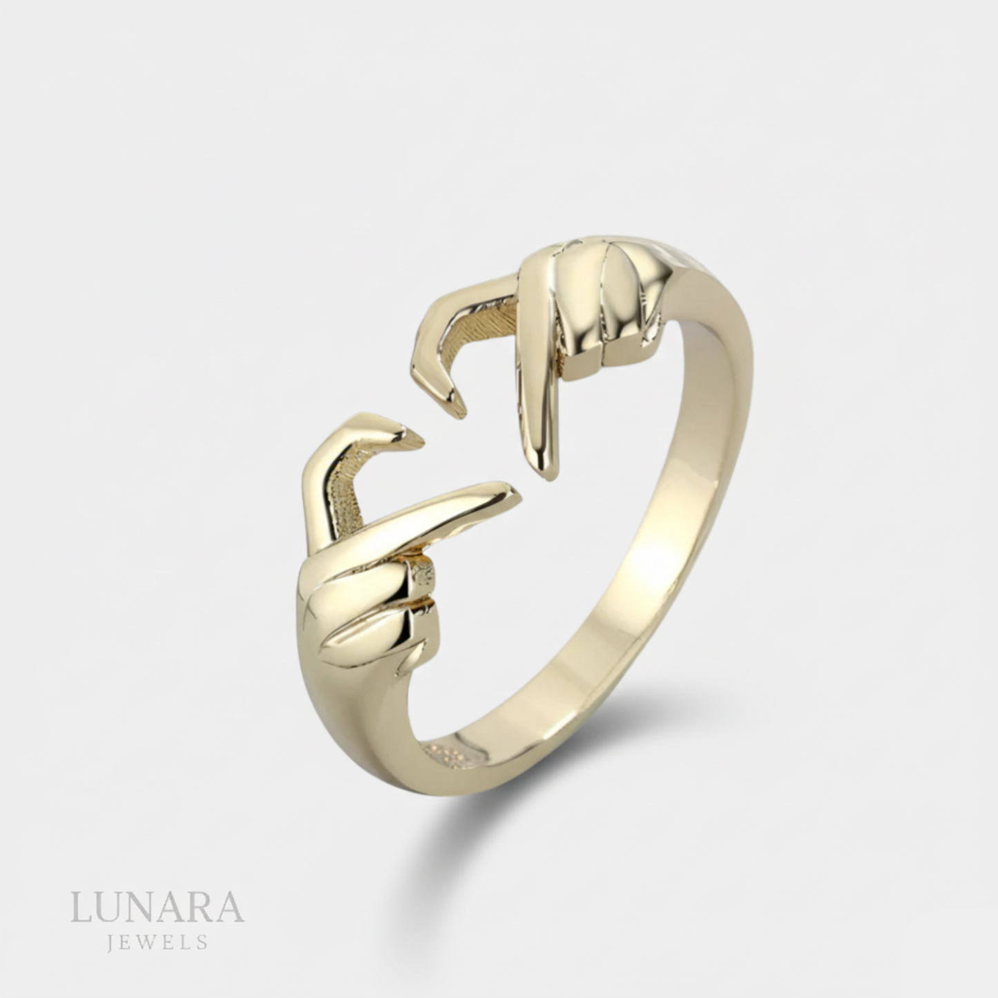 Anillo de dedo con forma de corazon │Lunara Jewels™️
