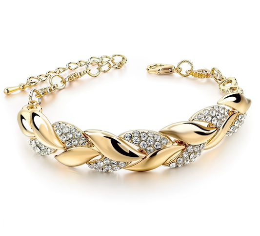 Pulsera Lunara de hojas doradas │Lunara Jewels™️